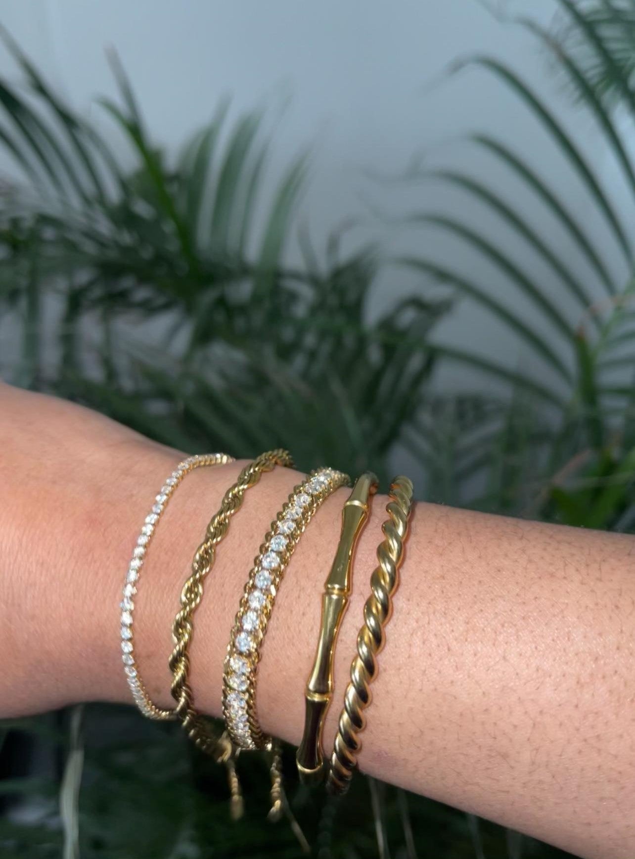 bracelets collection gold plated