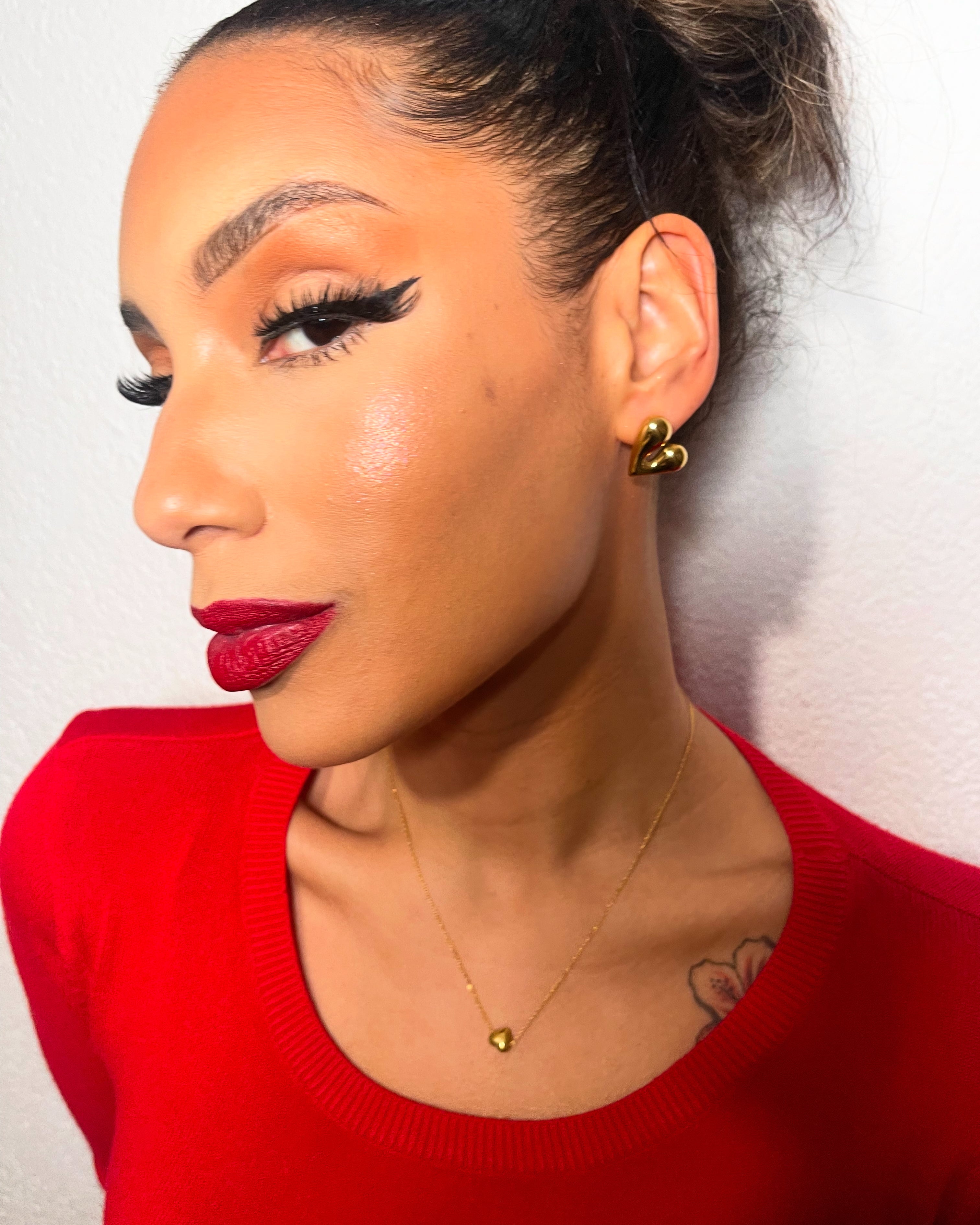 EUNICE heart shaped earrings