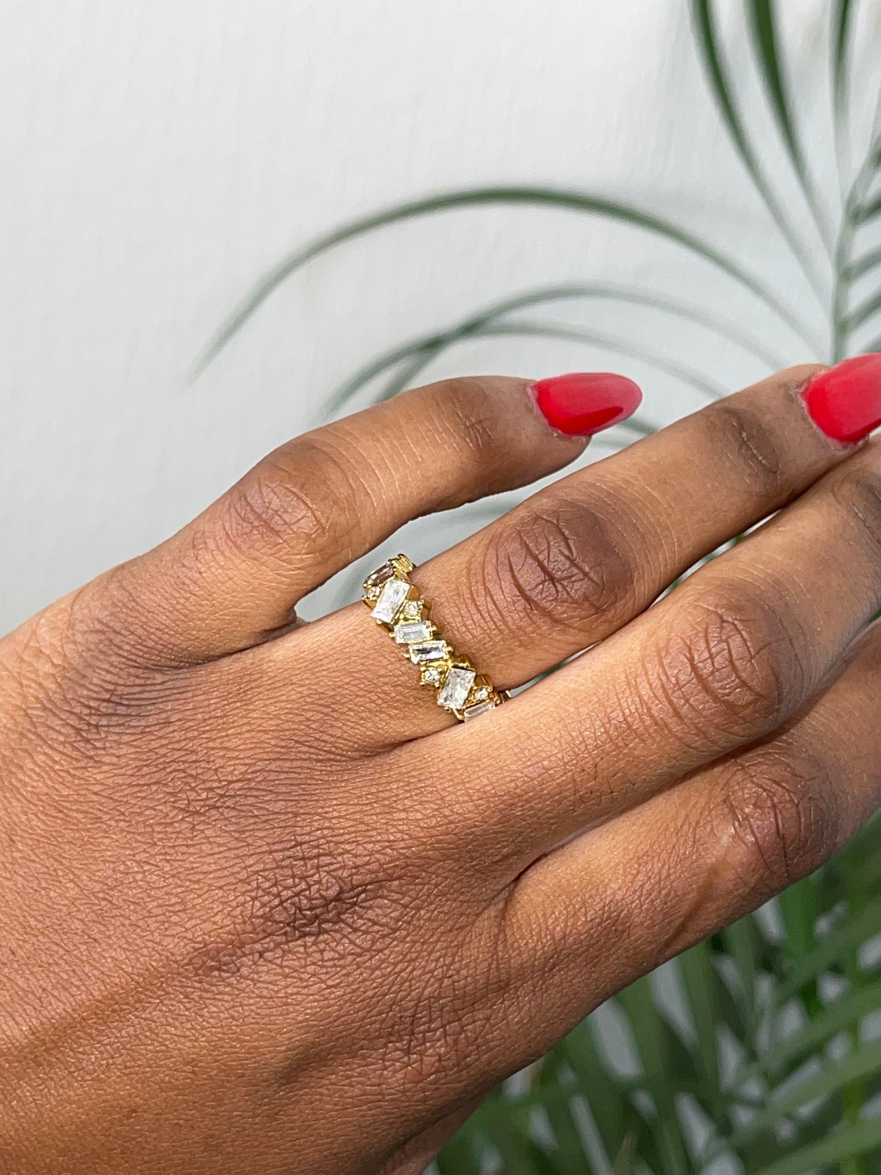 TAISSIA Cz Diamond Engagement Ring