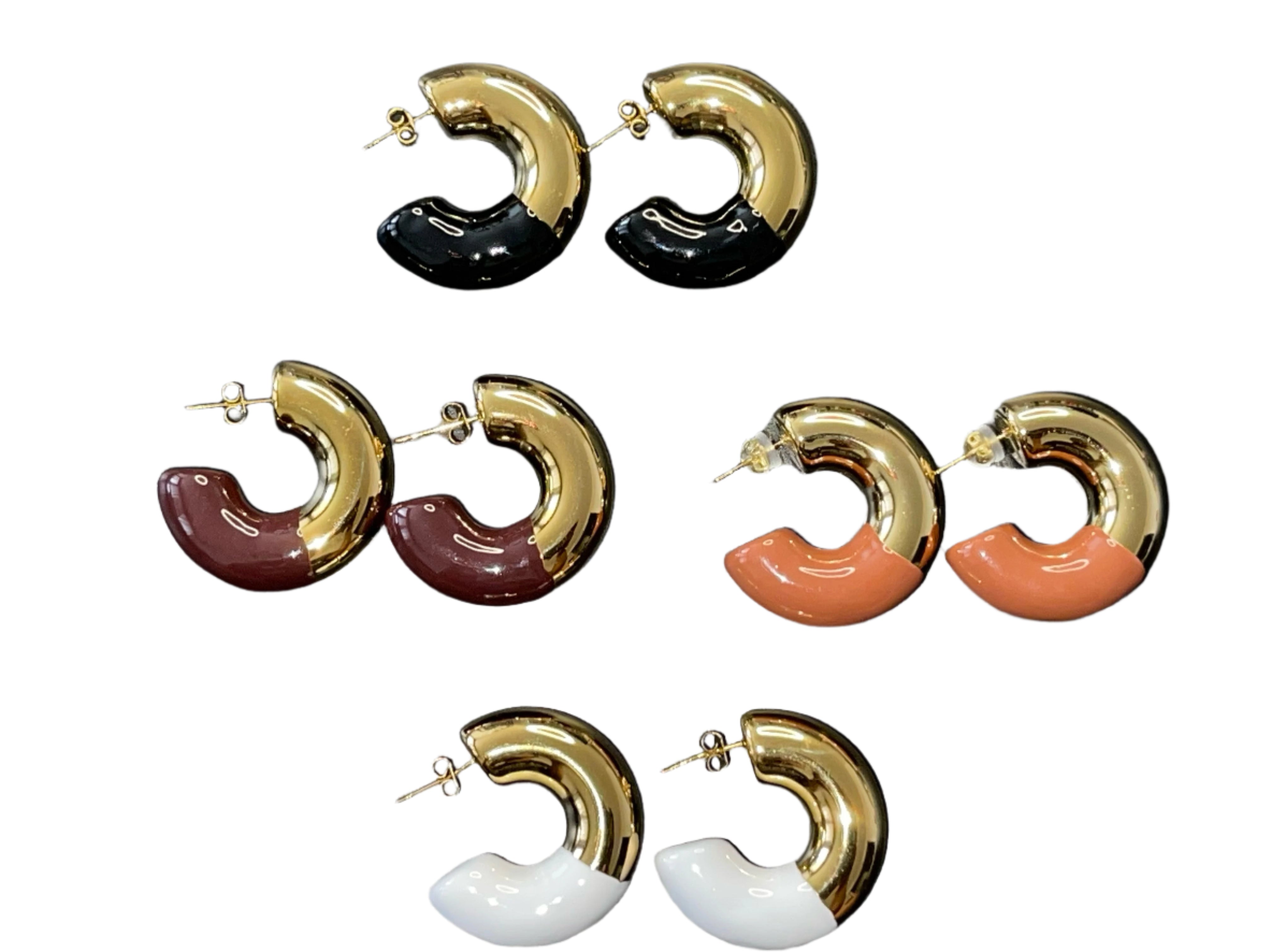 Hoop Earrings | JESSICA Chunky Small Hoop in Various Colors