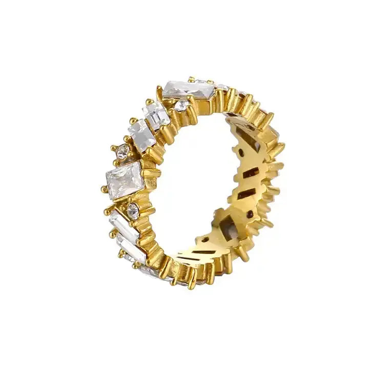 TAISSIA Cz Diamond Engagement Ring - The Halter Corner