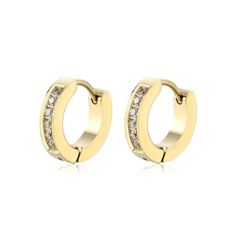 ANITA small cz hoop earrings - The Halter Corner