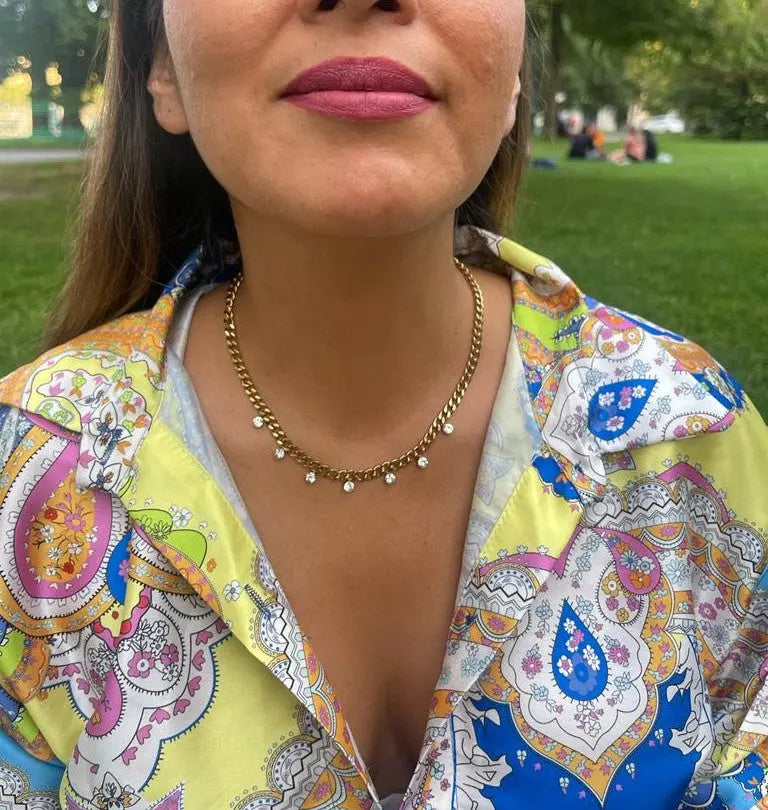 CHELSEA Diamond Necklace - The Halter Corner