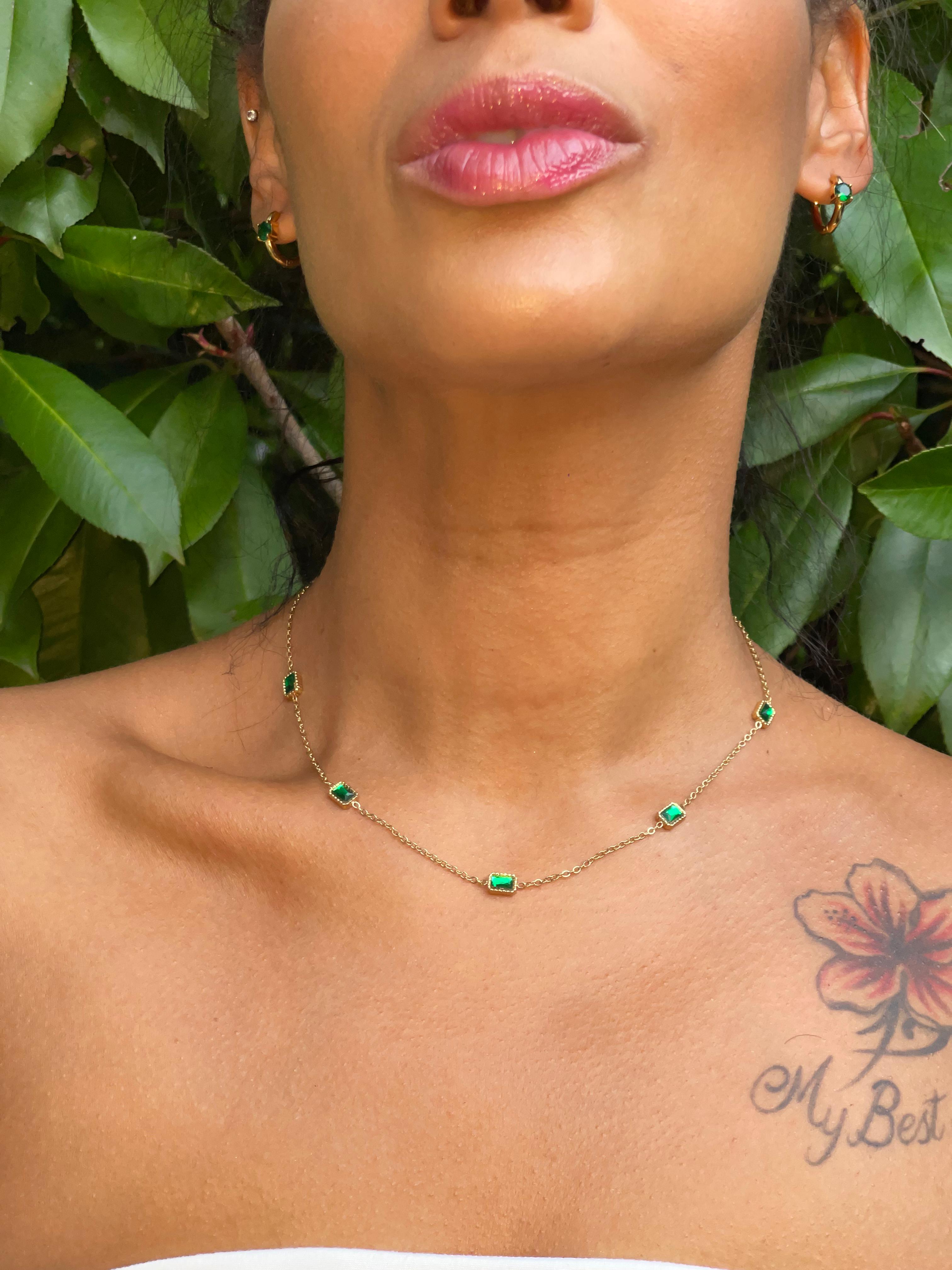 EMILIA emerald necklace