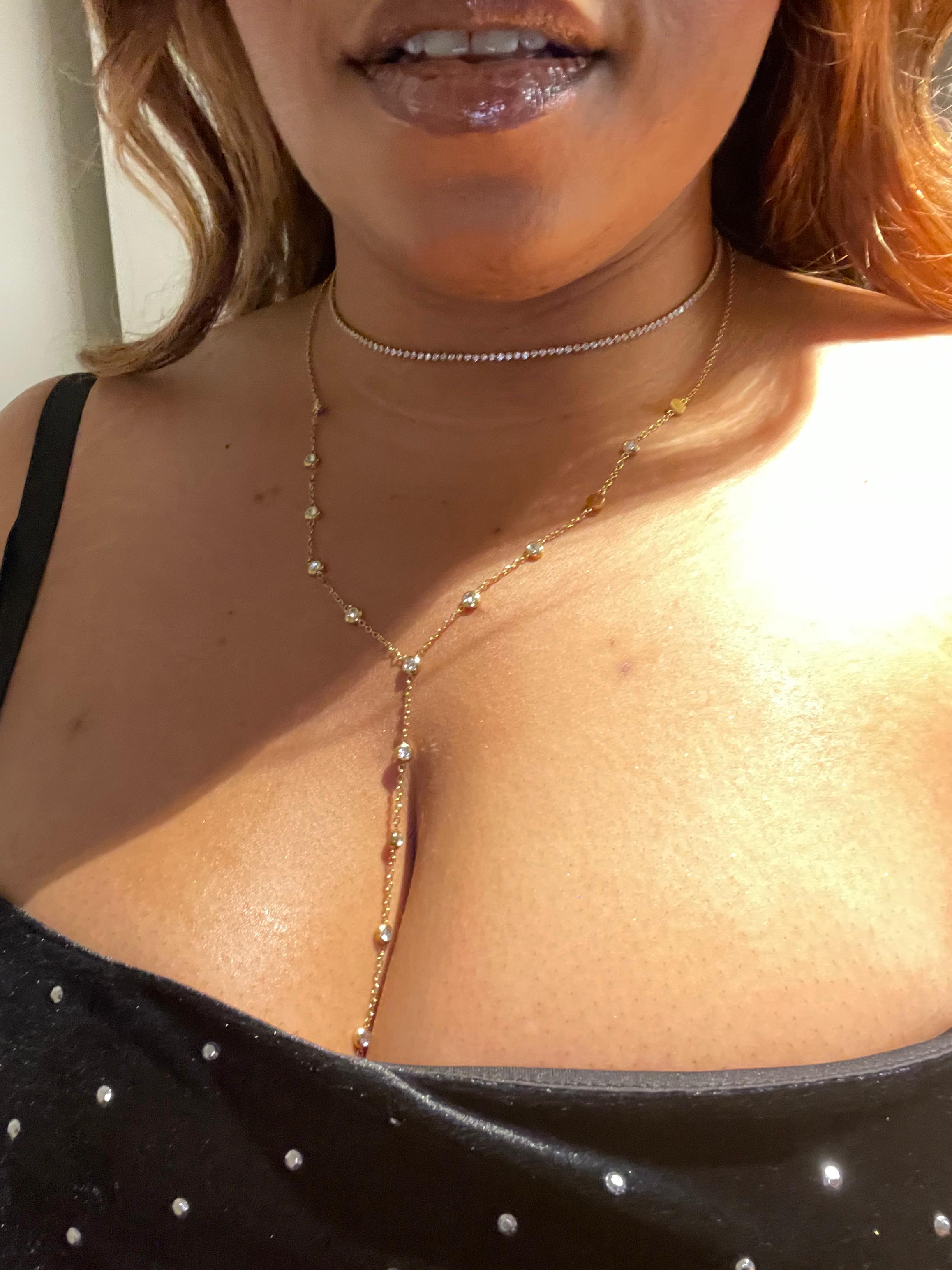 LAURA sparkling Y-necklace