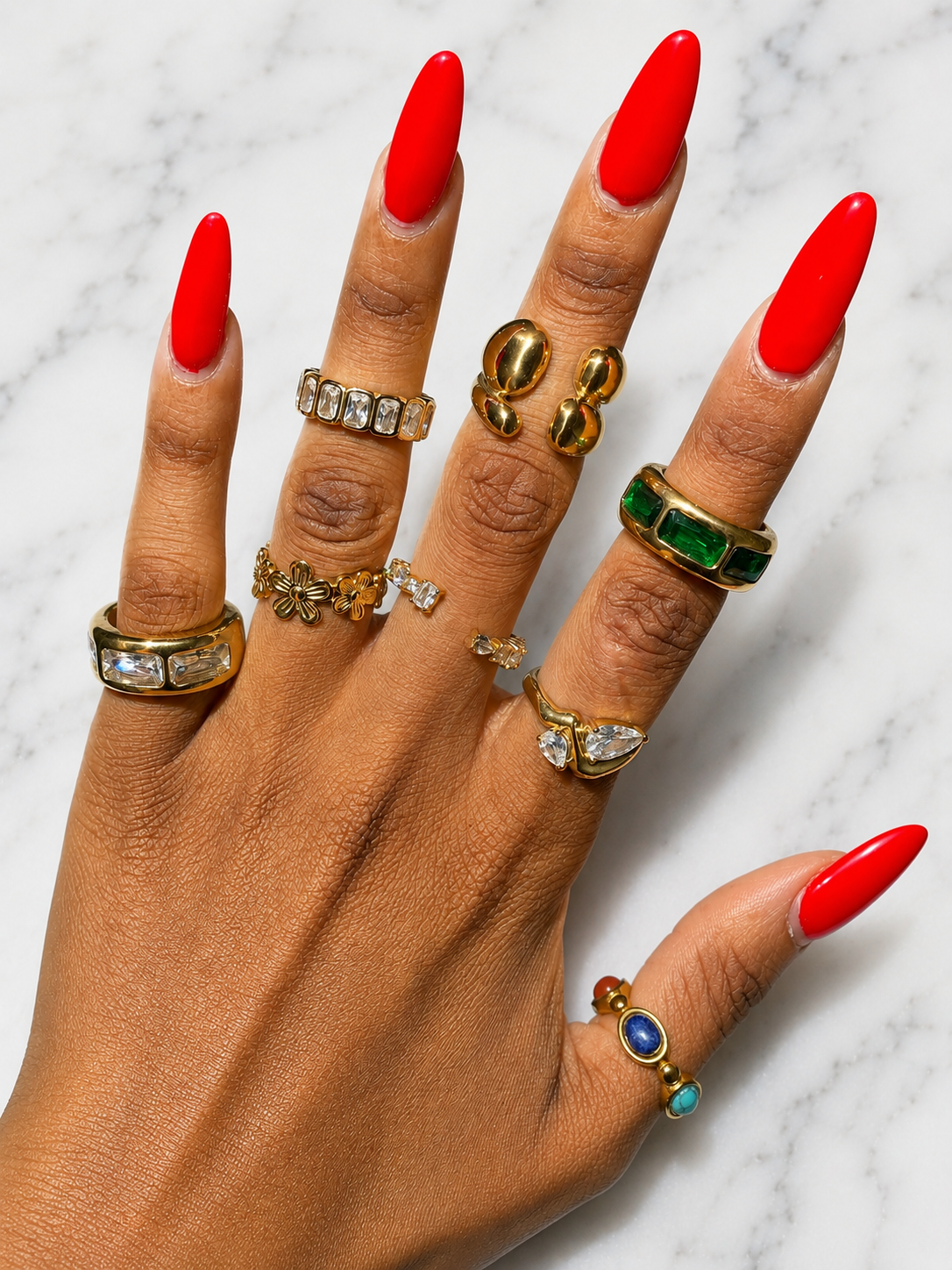gold plated waterproof rings 