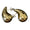 BRIELLE chunky Tear Drop Earrings in 18k gold plating, stainless steel, tear drop design.
