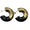 JESSICA Chunky Small Hoop in black 
