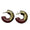 JESSICA Chunky Small Hoop in burgundy 