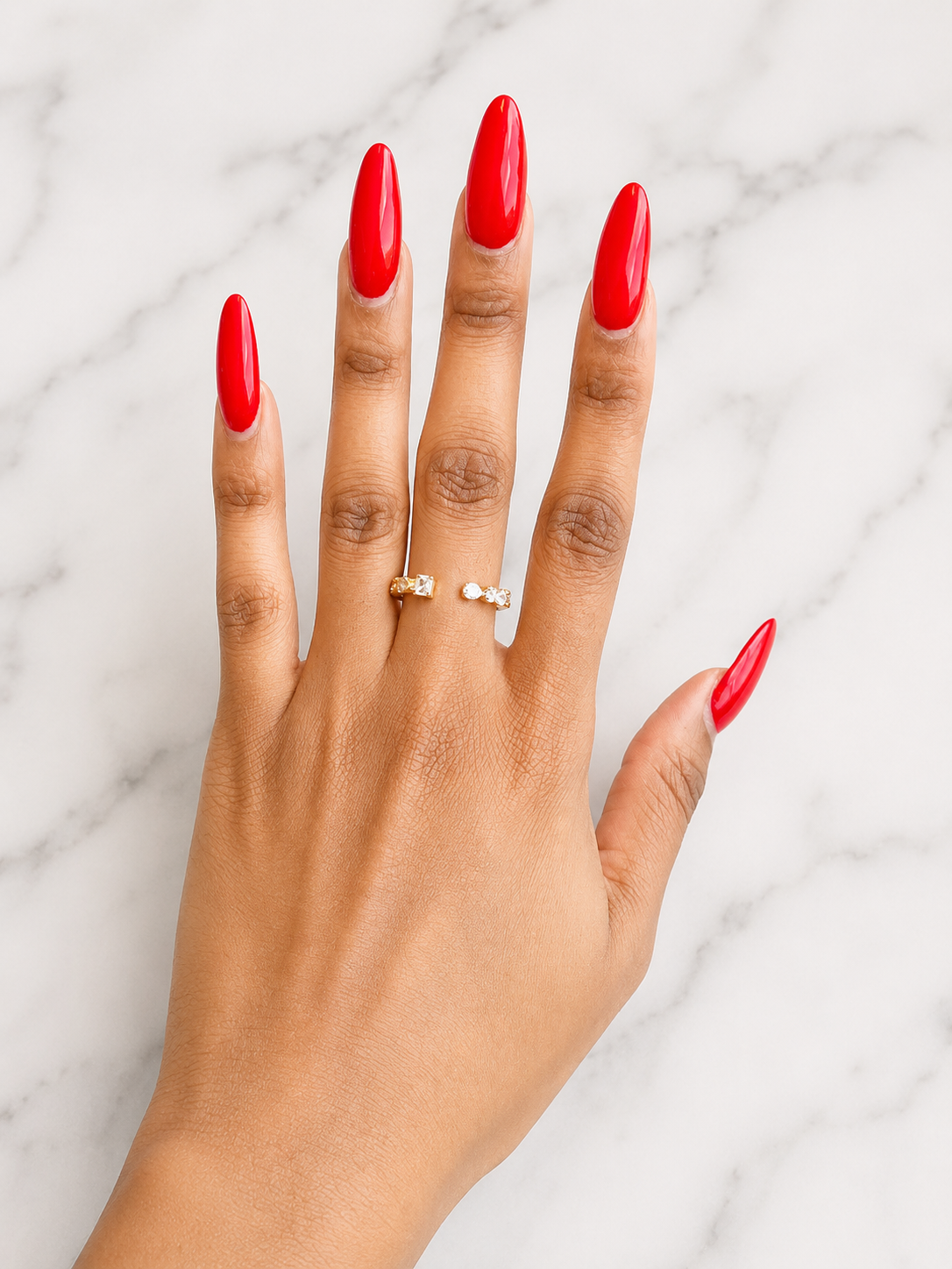 SIENNA Open Crystal Ring