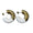 JESSICA Chunky Small Hoop in white