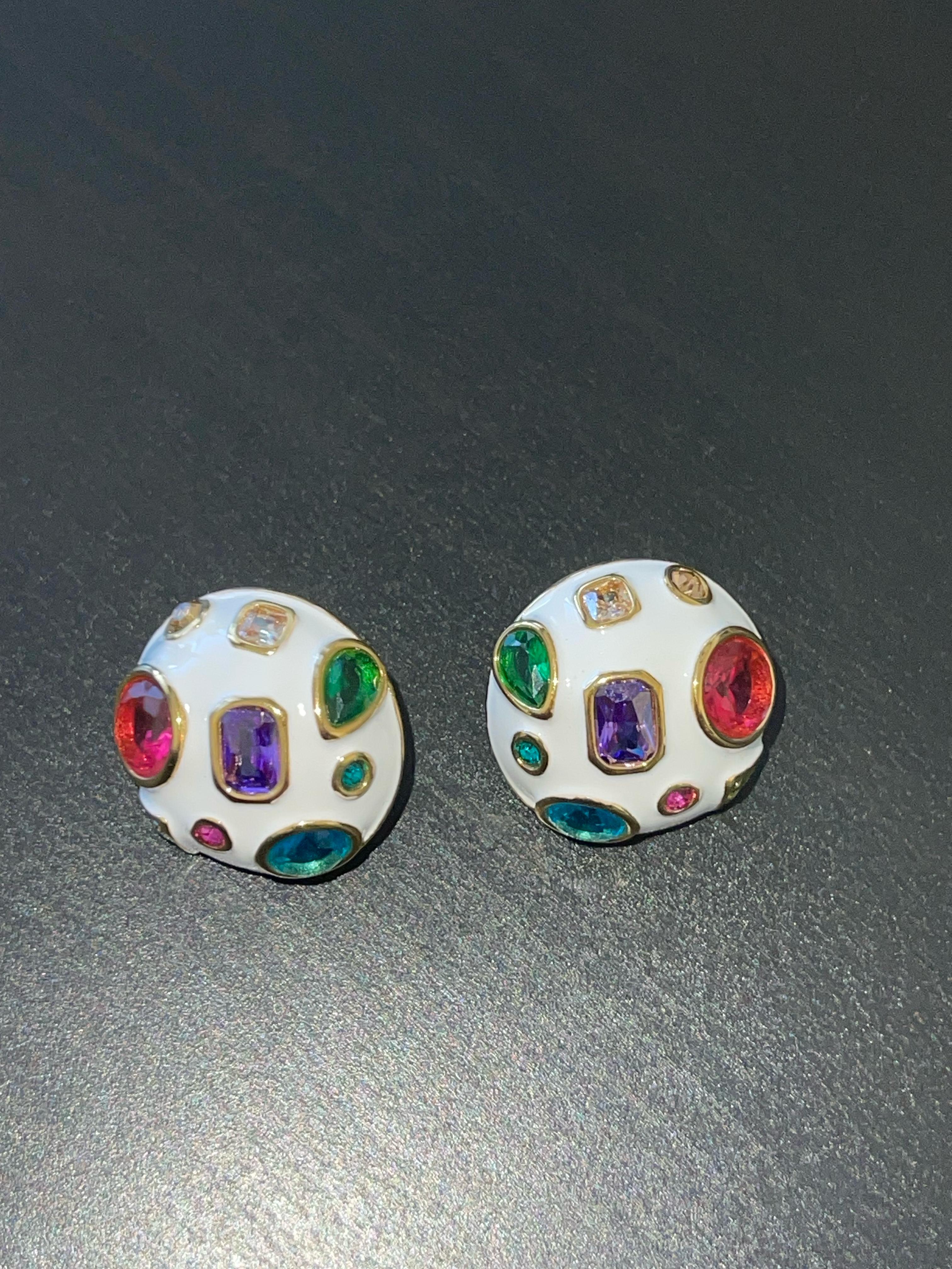 BIANCA Stud Earrings - Colorful 