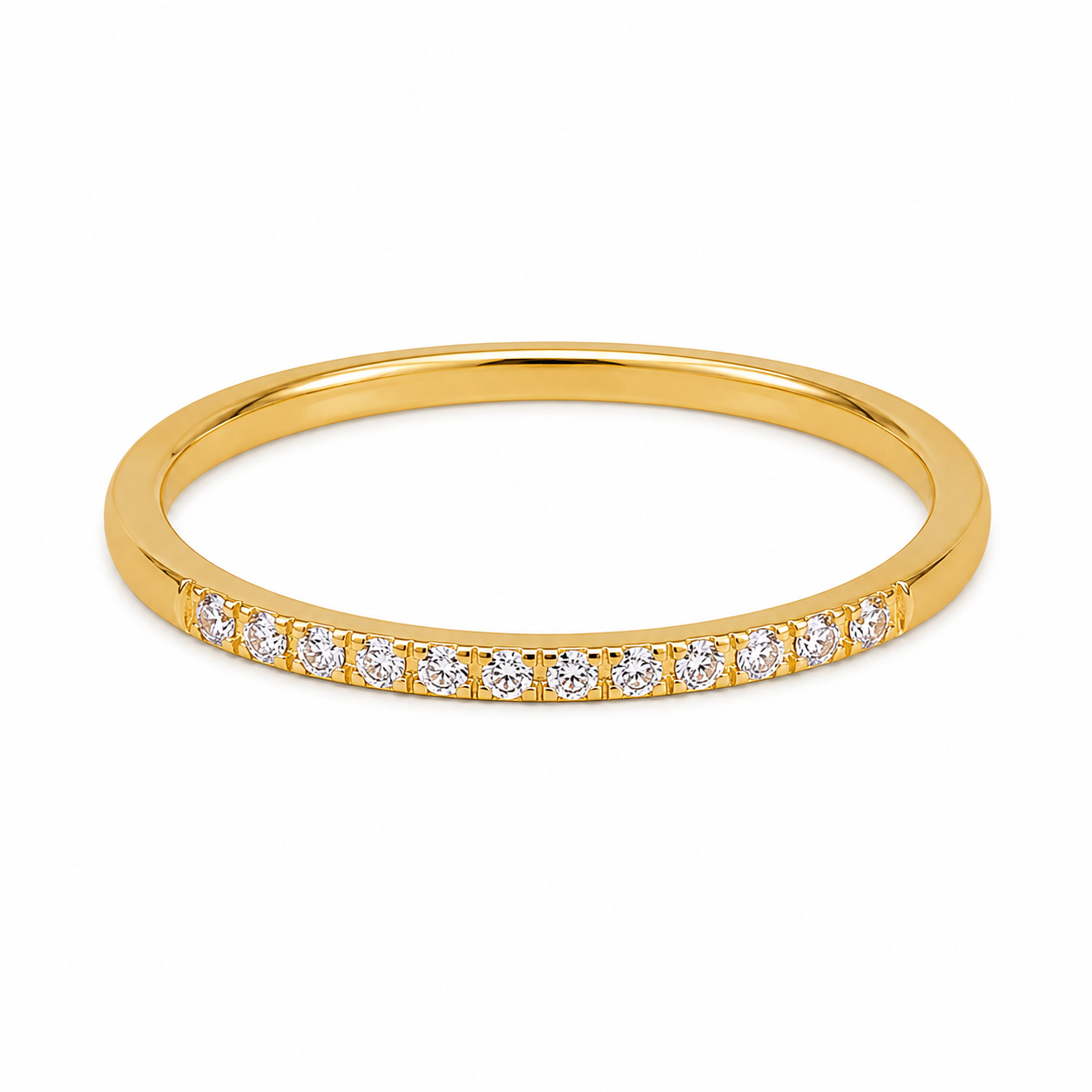 ROWAN Diamond Ring - Elegant  Band with Sparkling Stones