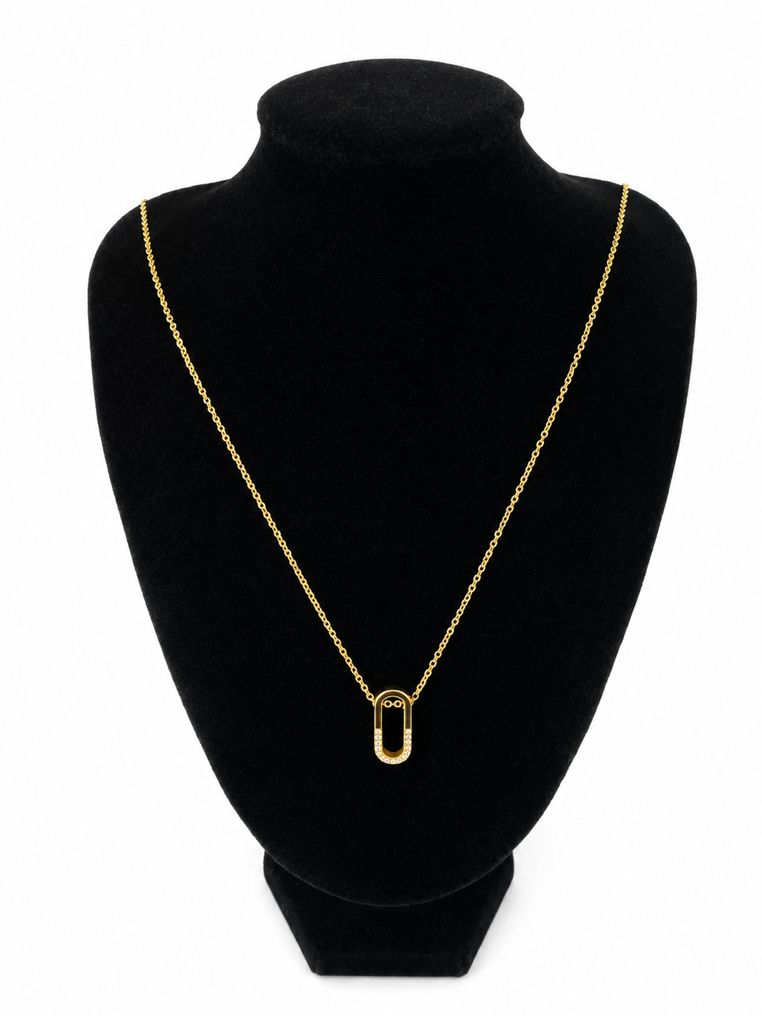 DENISE Dainty pendant necklace with cz details